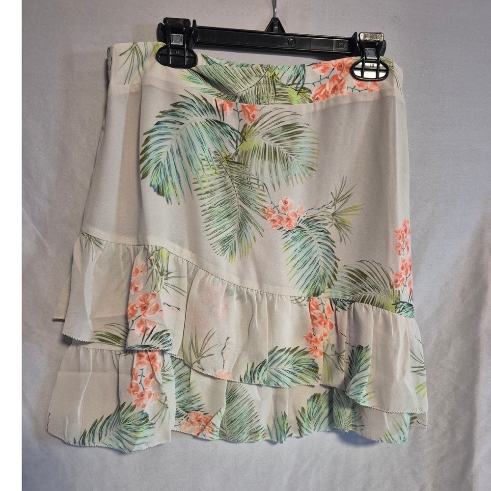 Lost + Wander Floral Print Ruffle Mini Skirt - Women's Size M - Beachy Cute